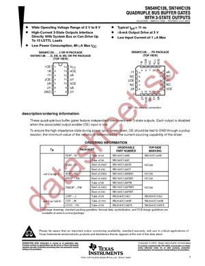 SN74HC126DTE4 datasheet  